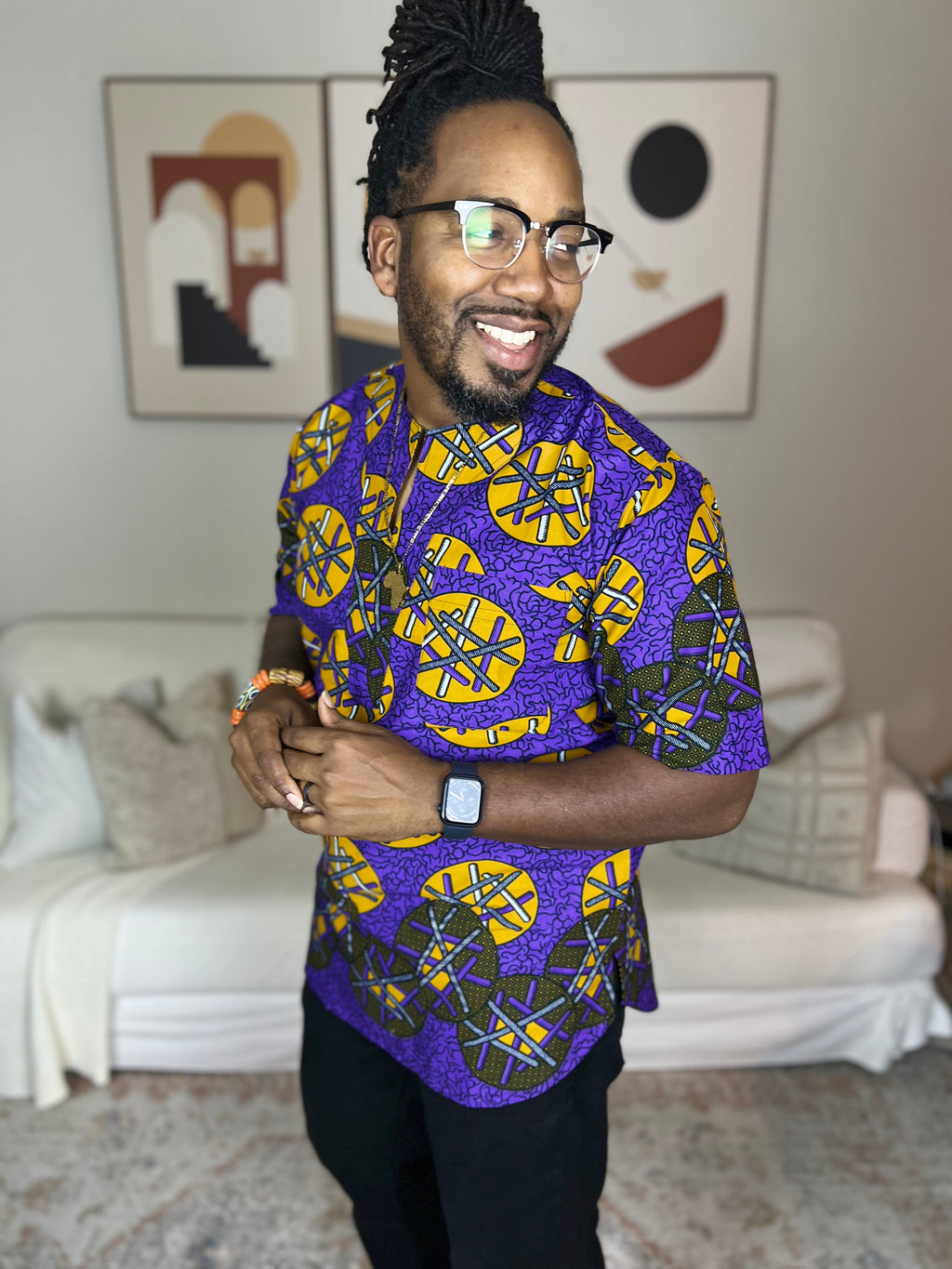 Afrikan Dashiki (Purple)